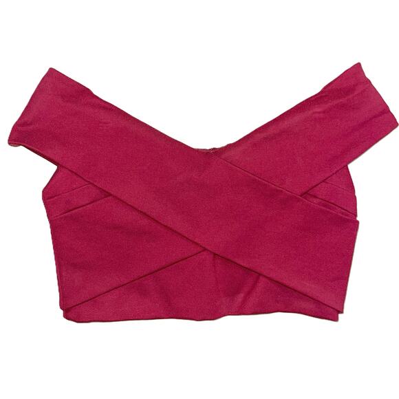 Harper Lemon Womens Prom Formal Two Piece Mini Dress Size M Cranberry - Picture 2 of 13